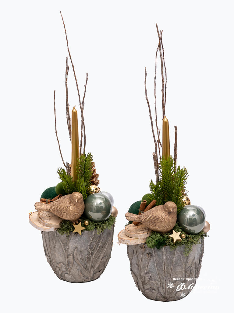 Floresta :: Christmas decoration with sparrow figurine