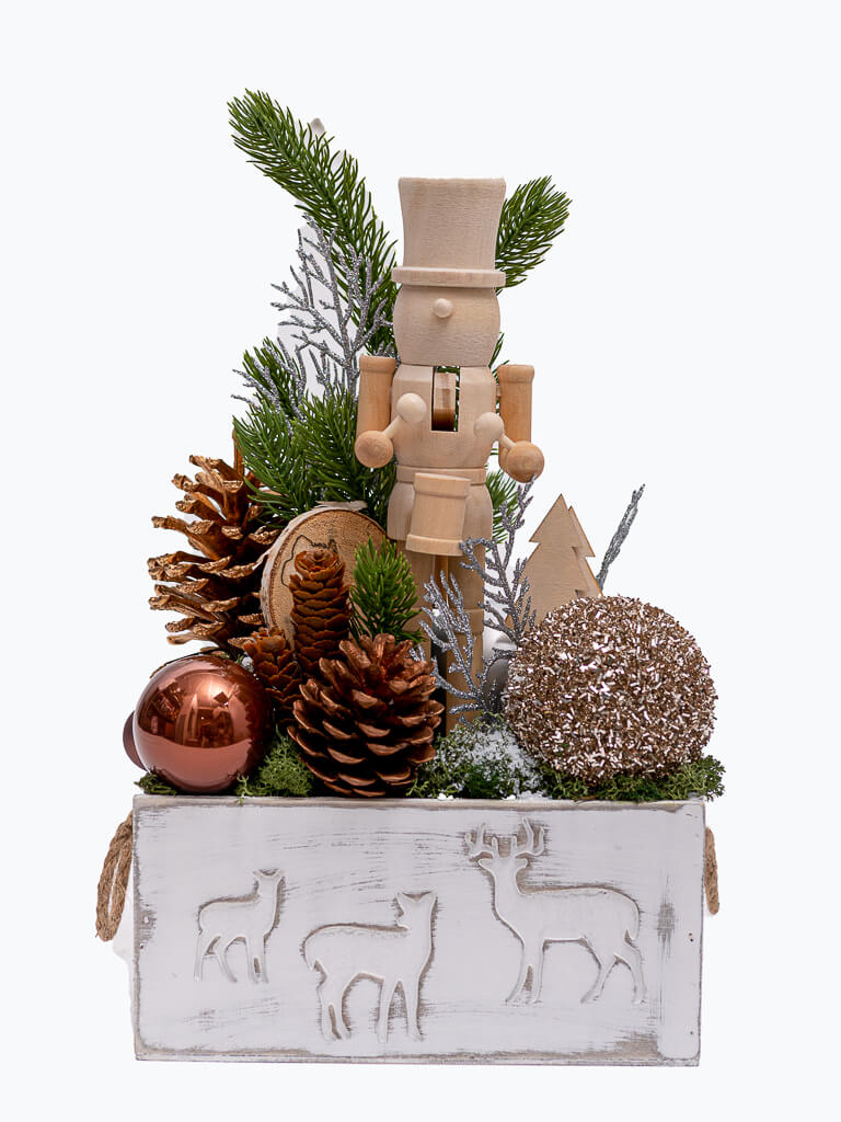 Флореста :: Декорация за Коледа с дървена фигура на оловен войник